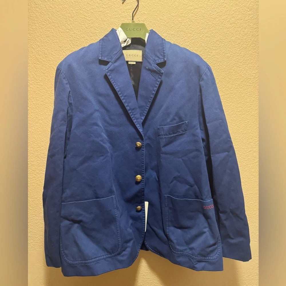 New Authentic Gucci Blazer Navy Size 48 / Fits Like a US 42
